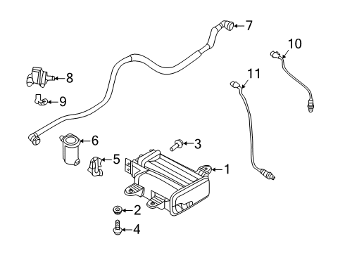 2020 Kia Sorento Powertrain Control CANISTER Assembly Diagram for 31420C6700