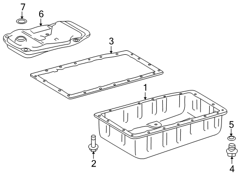 2016 Lexus GX460 Case & Related Parts Strainer Diagram for 35330-60070