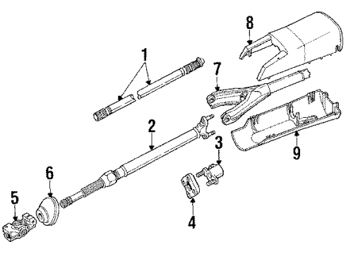 1988 BMW M6 Steering Column & Wheel, Steering Gear & Linkage Exchange-Vane Pump Diagram for 32411134091