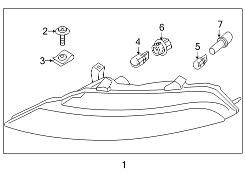 2006 BMW 650i Bulbs Right Direction Indicator Light, White Diagram for 63137165808