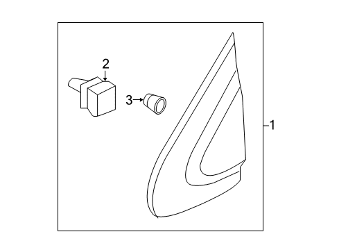 2020 Honda CR-V Exterior Trim - Pillars, Rocker & Floor Garnish Assy., L. FR. Pillar Corner Diagram for 75495-TLA-A01