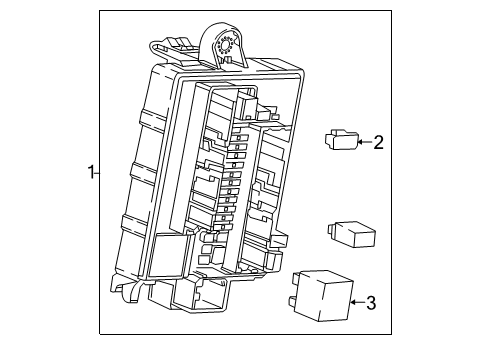 2020 Chevrolet Blazer Fuse & Relay Fuse & Relay Box Diagram for 84412832