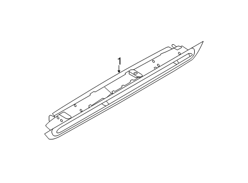 2015 BMW X3 High Mount Lamps Third Stoplamp Diagram for 63257217304