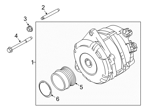 2019 Lincoln Continental Alternator Alternator Diagram for G3GZ-10346-A