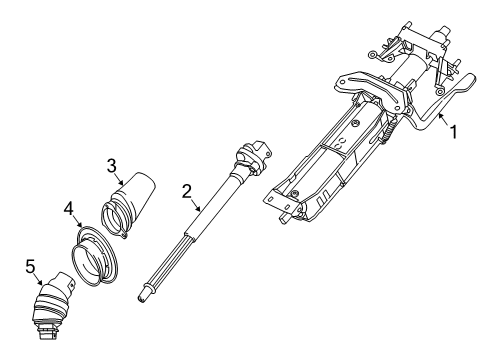 2016 BMW i8 Steering Column & Wheel, Steering Gear & Linkage Manually Adjust. Steering Column Diagram for 32306858709