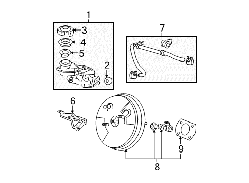 2011 Honda CR-V Hydraulic System Power Set, Master (10.5") Diagram for 01469-SWA-A00