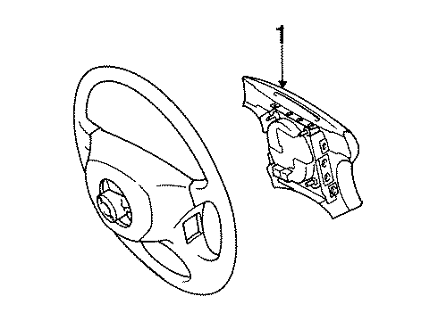 1991 Toyota Supra Air Bag Components Sensor Assembly, Air Bag Diagram for 89170-14010