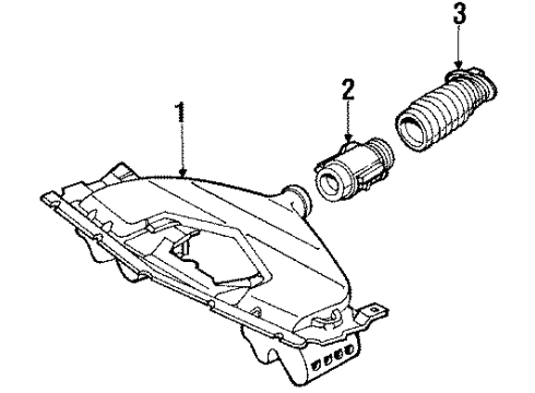 1989 Chevrolet Camaro Powertrain Control Air Mass Sensor Diagram for 25007557