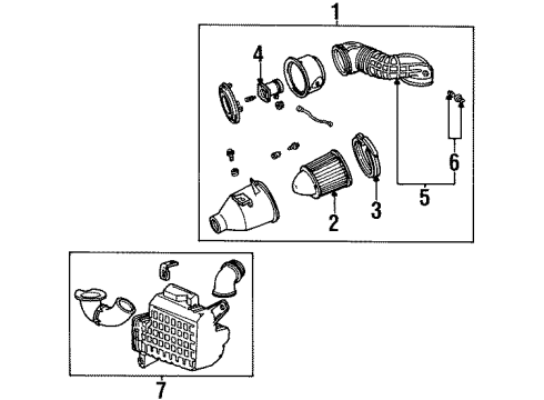 1998 Lincoln Continental Filters Outlet Tube Diagram for XF3Z-9B659-AA