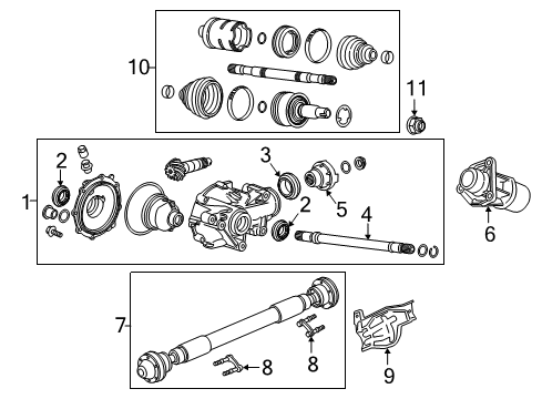 2015 Cadillac ATS Carrier & Front Axles SHAFT ASM-FRT WHL DRV Diagram for 84550217