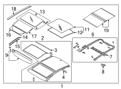 2016 Kia Cadenza Sunroof Lamp Assembly-OVERHEADEAD Console Diagram for 928003R013TX