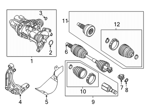 2019 Fiat 500X Axle & Differential - Rear Washer Diagram for 68122698AA