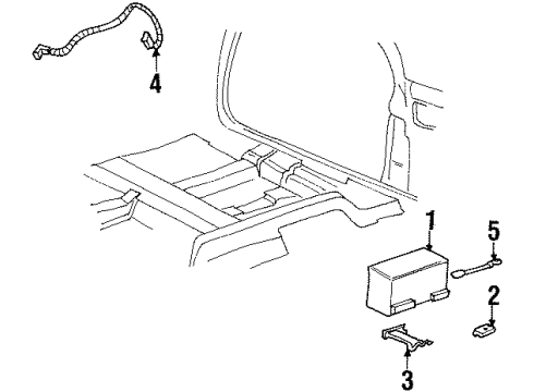 1999 Buick Riviera Battery Cable Asm, Battery Positive Diagram for 15321260