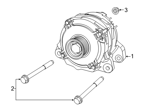 2021 Ram 1500 Alternator ENGINE Diagram for 68422277AC