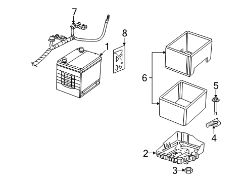 2008 Jeep Compass Battery Battery Cable Diagram for 4795318AE