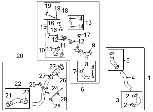 2022 Genesis G70 Turbocharger Gasket-Exhaust MANIF Diagram for 285212CTA1