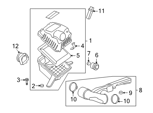 2010 Hummer H3T Air Intake Indicator Grommet Diagram for 25861130