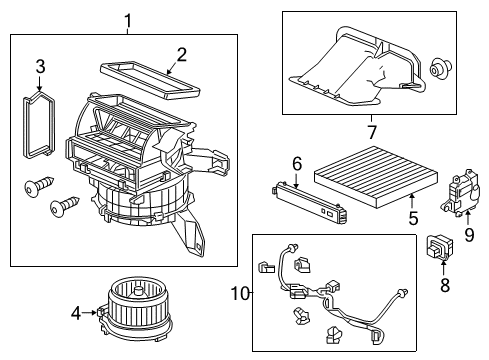 2016 Honda HR-V A/C & Heater Control Units Seal, Blower (Outer) Diagram for 79306-T5R-A01