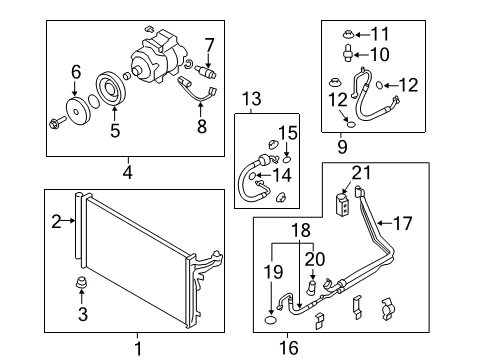 2013 Hyundai Equus Air Conditioner Tube-Suc & Liq Diagram for 97774-3N700