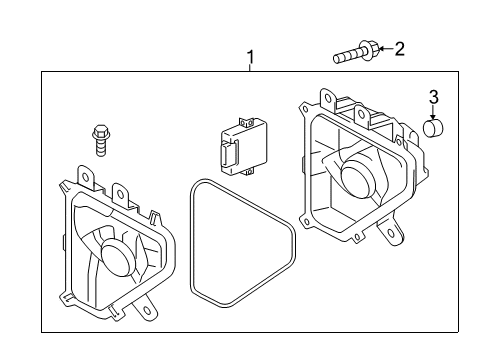 2016 Lexus GX460 Fog Lamps Lamp Assy, Fog, LH Diagram for 81220-60110