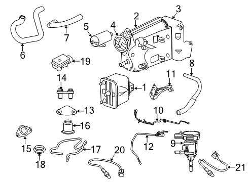 2009 Dodge Ram 3500 Emission Components Detector-EVAPORATIVE System INTEGRIT Diagram for 4861962AC