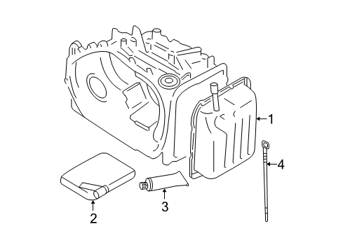 2005 Hyundai Tucson Automatic Transmission Cover-Valve Body Diagram for 45283-39100