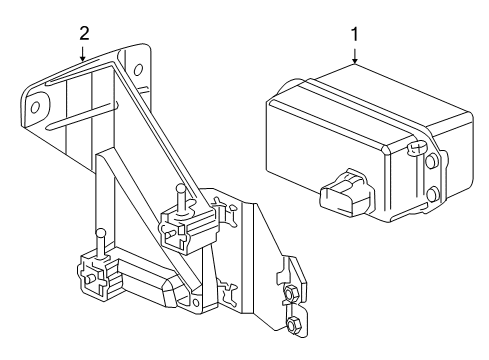 2004 Cadillac XLR Cruise Control System Module Asm-Cruise Control (W/ Vehicle Dist Sensor) Diagram for 10349974