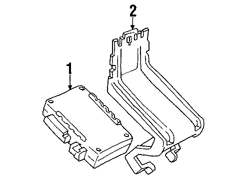 1996 Pontiac Bonneville Daytime Running Lamps Resistor Asm-Daytime Running Lamp Diagram for 25667556