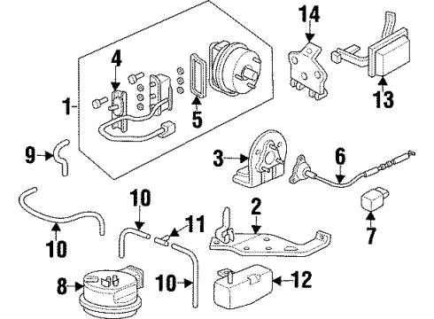 1998 Acura CL Cruise Control System Controller, Automatic Cruise Diagram for 36700-SY8-A11