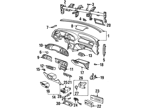 1997 Mercury Mystique Switches Clutch Switch Diagram for F5RZ-11A152-A