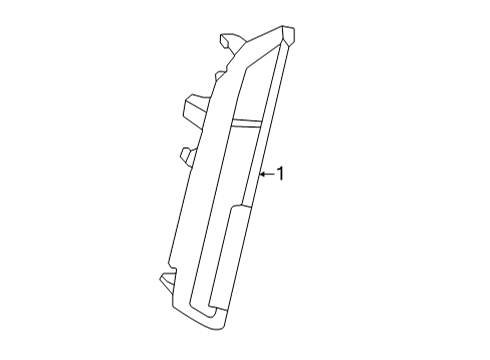 2021 Jeep Grand Cherokee L Side Marker Lamps Side Marker Diagram for 68378432AB
