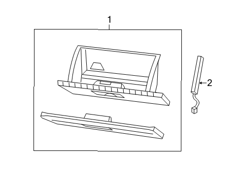 2013 Chrysler 200 Glove Box Switch-Glove Box Diagram for 68084102AD