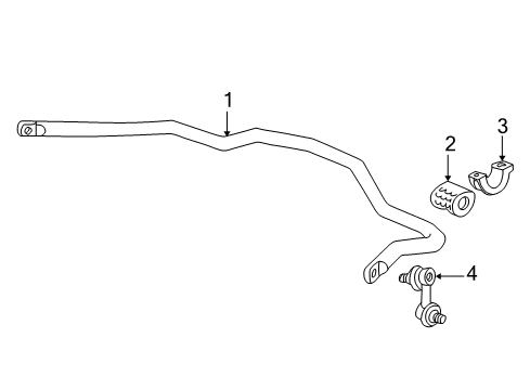 2004 Honda Civic Stabilizer Bar & Components - Front Bush, Stabilizer Holder Diagram for 51306-S5A-801