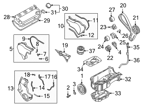 2003 Mitsubishi Eclipse Filters Filter-Filter-Fuel Diagram for MR993092