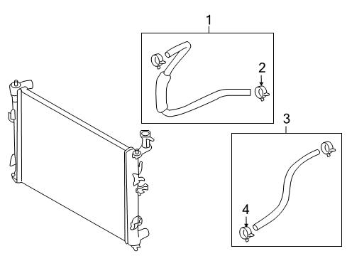 2011 Kia Forte Trans Oil Cooler Hose Assembly-Automatic TRANSAXLE Oil Co Diagram for 254201M200