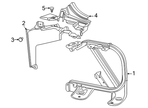  BRACE ASM-RAD SUPT Diagram for 85544894