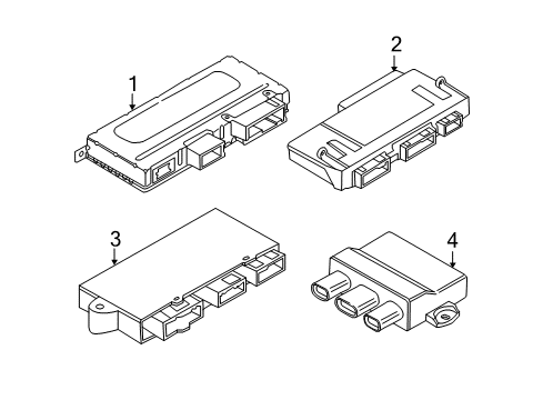 2015 BMW 535d Electrical Components Electrical Control Module Diagram for 61356809374