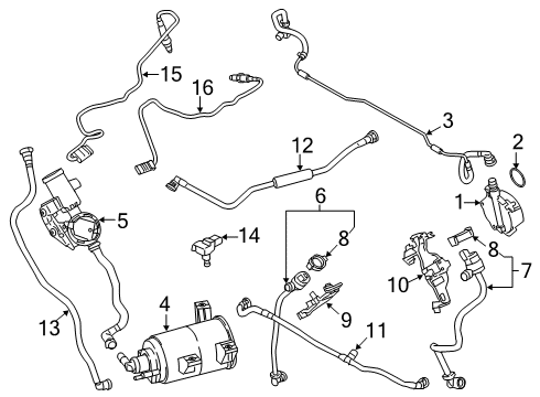 2018 BMW M550i xDrive Emission Components Holder Diagram for 17518650266