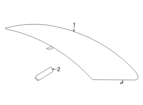 2019 BMW 330i xDrive Back Glass Bump Stop Diagram for 51247311390