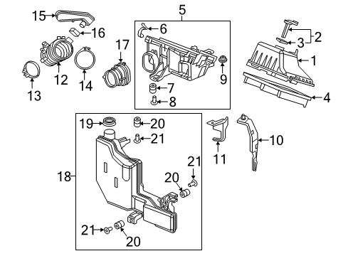 2019 Honda HR-V Filters Set, Air/C Case Diagram for 17202-51B-H00