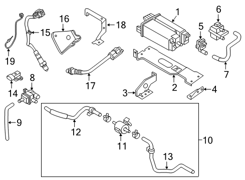 2017 Infiniti QX80 Powertrain Control Heated Oxygen Sensor Rear Diagram for 226A0-4BB0A