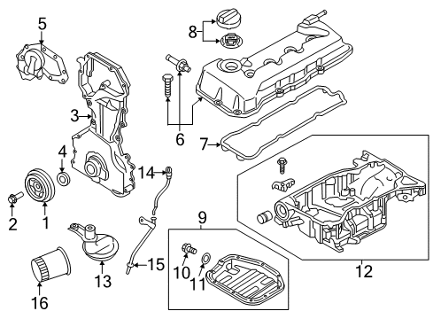 2015 Nissan Rogue Filters Gauge - Oil Level Diagram for 11140-3TA0A