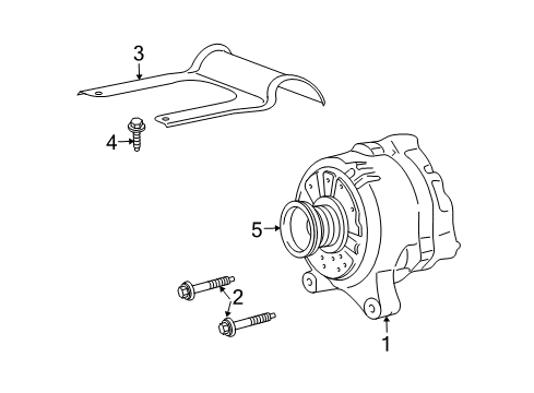 2010 Ford Crown Victoria Alternator Alternator Diagram for 6W7Z-10346-AA