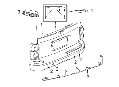 2007 Chrysler Aspen Parking Aid Module-Parking Assist Diagram for 5026154AD