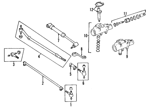 1990 Jeep Cherokee P/S Pump & Hoses, Steering Gear & Linkage Power Str Pressure Diagram for 52003625