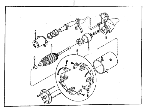 1989 Pontiac LeMans Starter Washer Diagram for 94253160