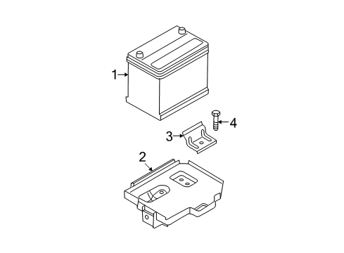 2005 Kia Spectra Battery Battery Wiring Assembly Diagram for 918502F041