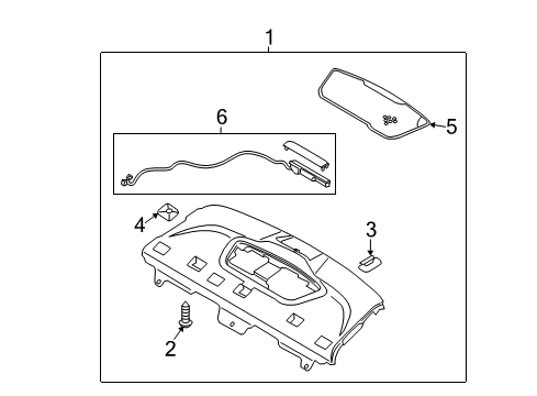 2014 Hyundai Sonata Interior Trim - Rear Body Grille Assembly-Woofer Diagram for 85650-3S000-HZ