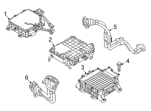 2015 Kia Soul EV Powertrain Control Bolt Diagram for 1140306256B