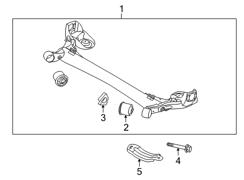 2010 Kia Forte Rear Suspension Stay RH Diagram for 551771M000